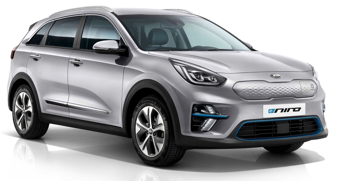 Kia e-Niro 2021-22 on white