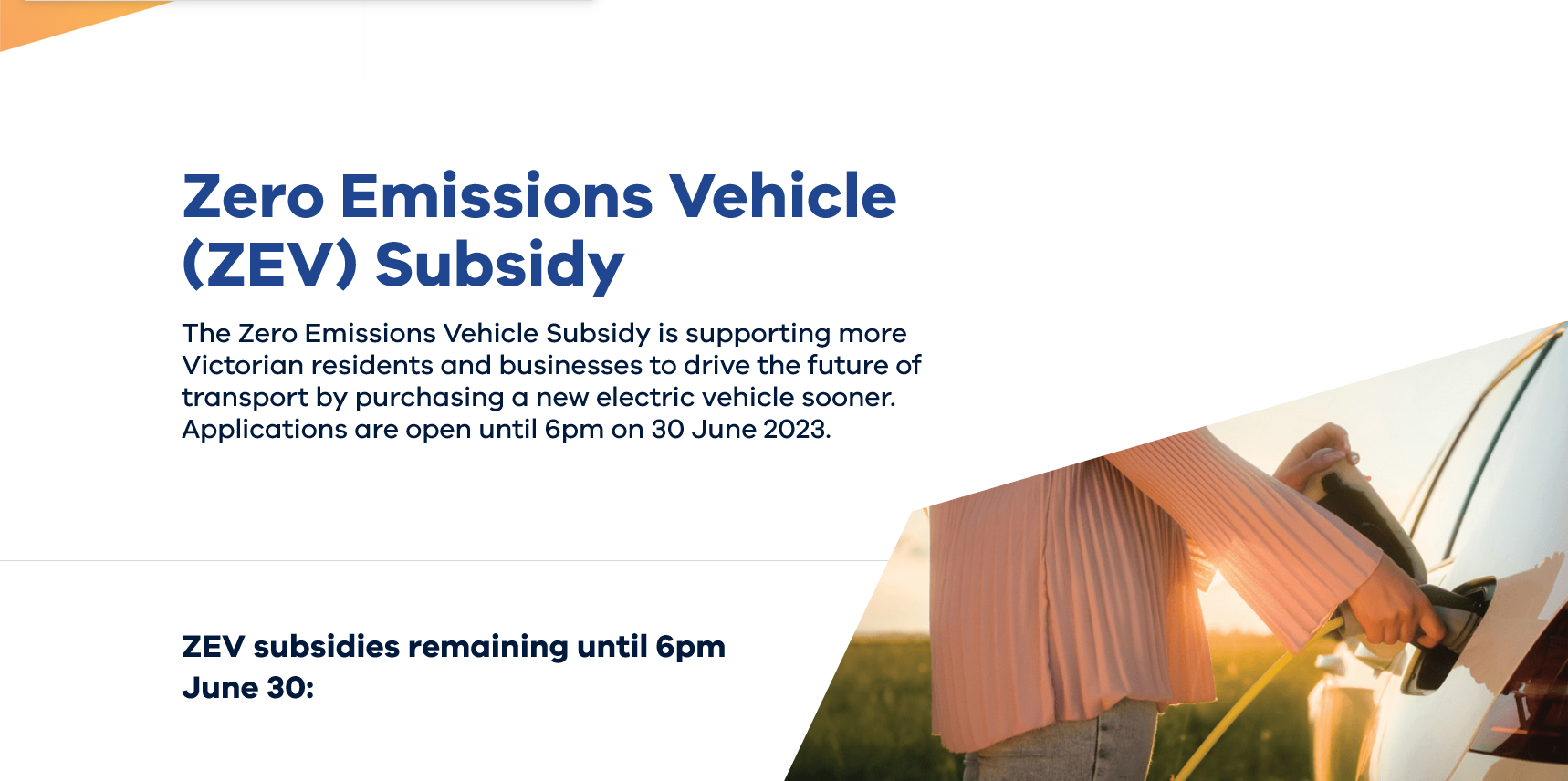 Victoria Branch shocked and disappointed by removal of $3000 EV subsidy