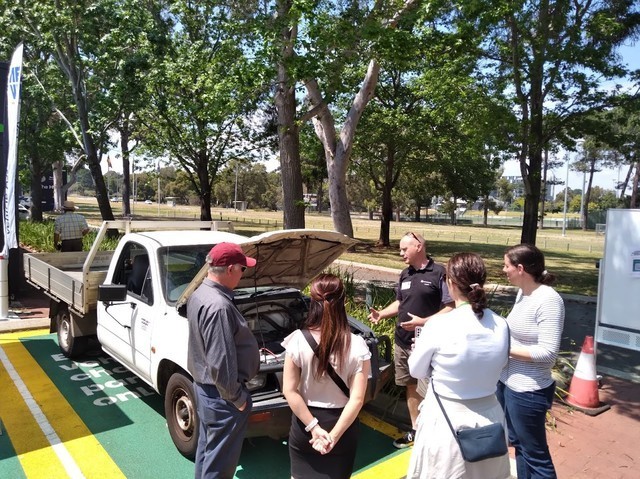 Mark Winstanely and his Electric Hilux