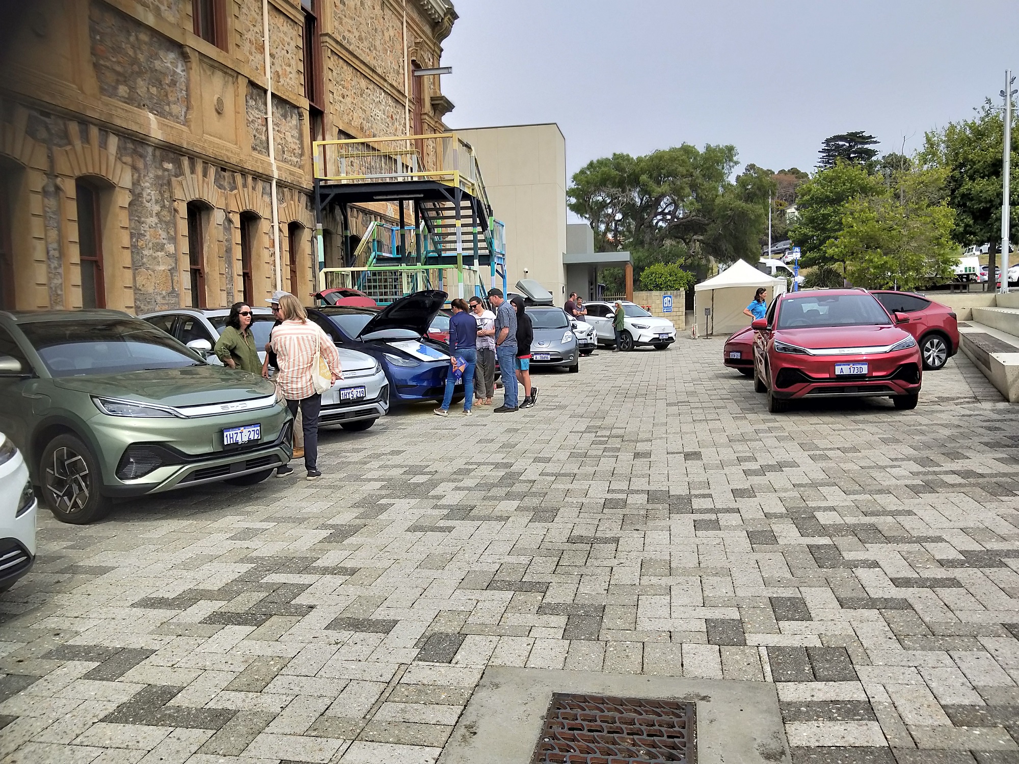 Selection of EVs on display in Albany WA